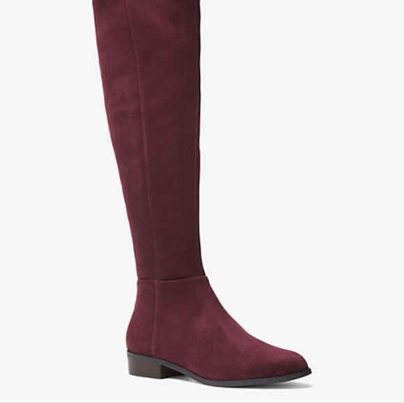 Michael Kors Bromley Boots in Damson - Picture 2 of 6